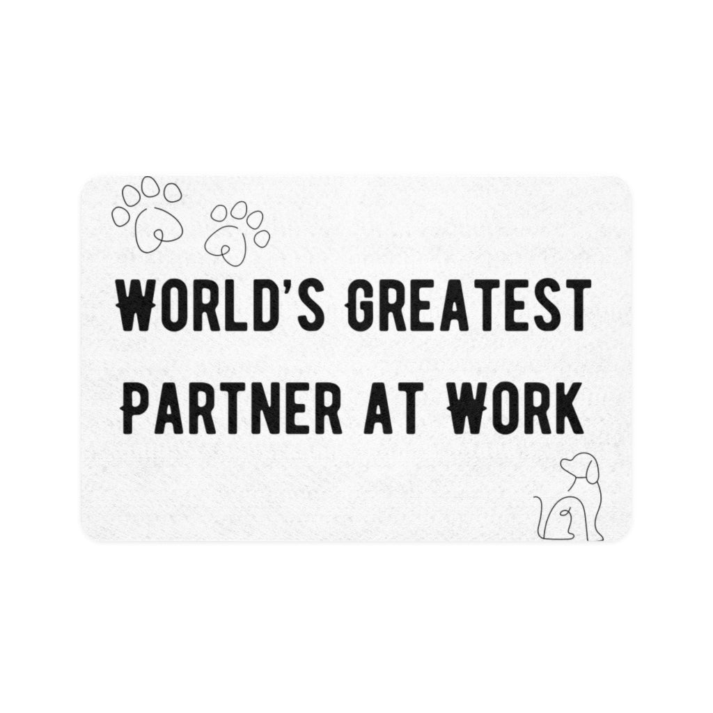 Food Mat for Your Best Work Buddy (12x18)