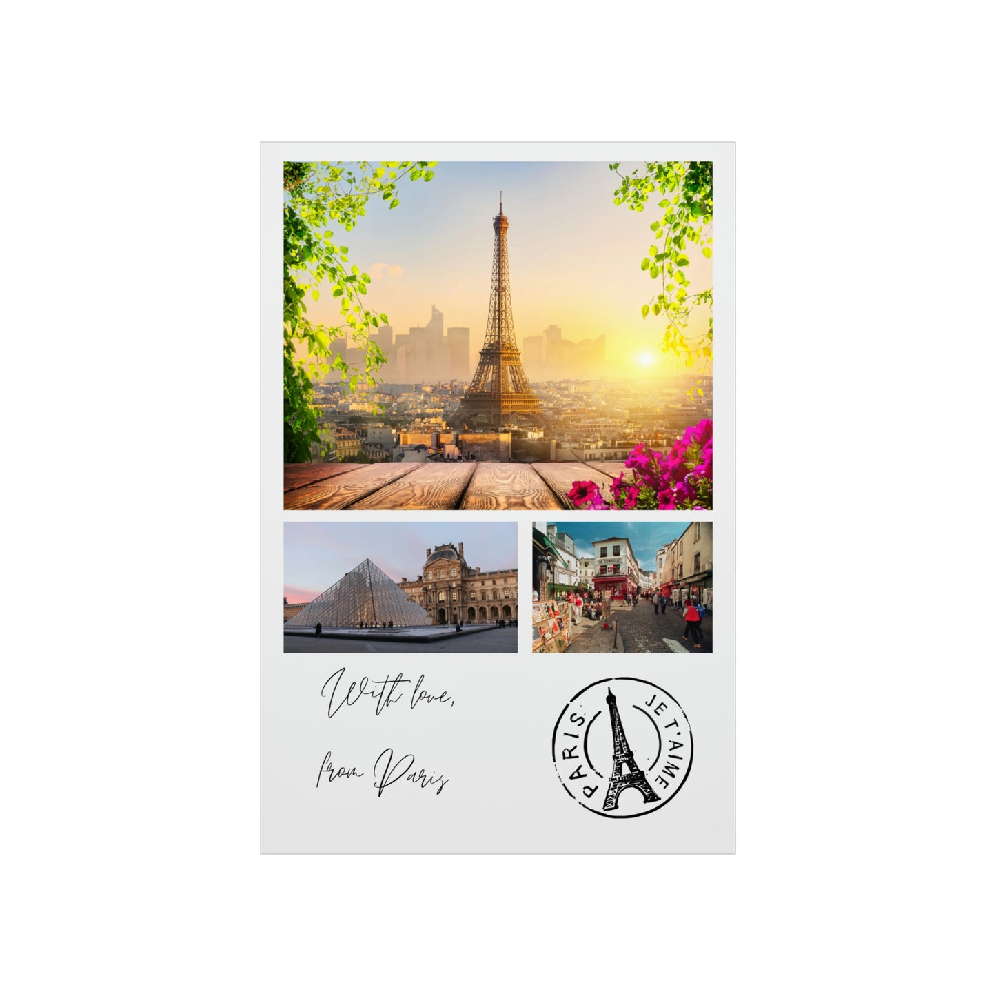 Vertical Poster From Paris, With Love